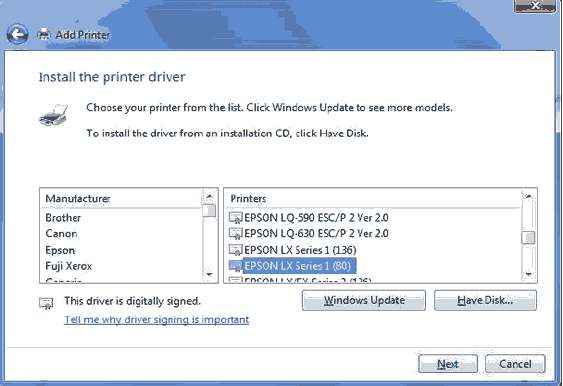 Download Driver Epson Lx 300 Windows 7 64 Bit